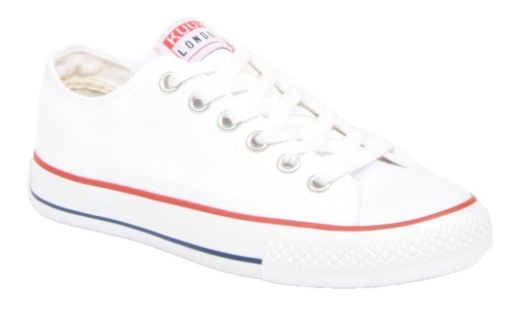 Kuum K8803 Beyaz Bileksiz Converse Kadın Spor Ayakkabı