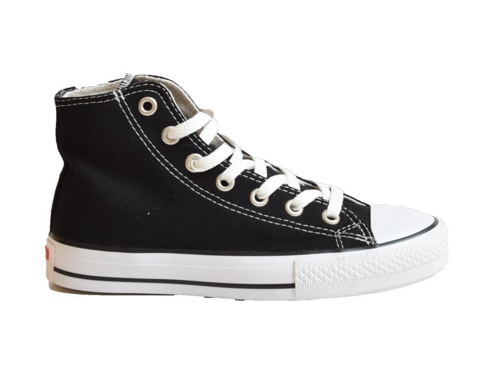 Kuum K8804 Siyah Bilekli Converse Kadın Spor Ayakkabı