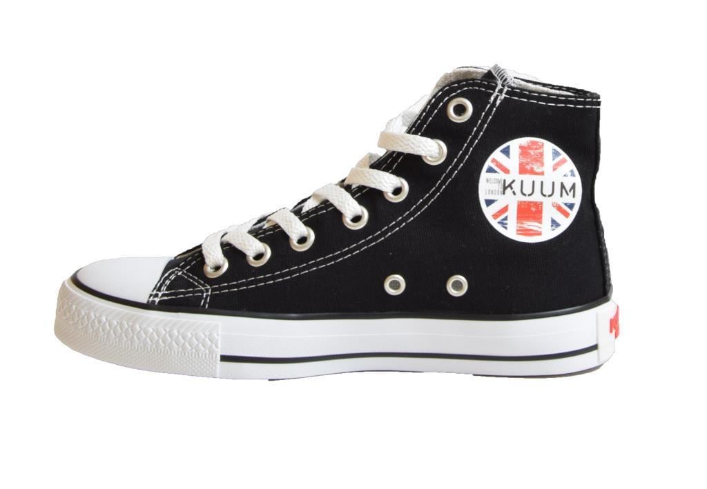 Kuum K8804 Siyah Bilekli Converse Kadın Spor Ayakkabı