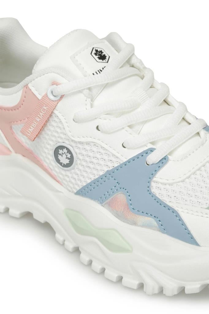 Lumberjack 101532062 Chuke 4FX Beyaz/Mavi/Pembe Kadın Sneaker