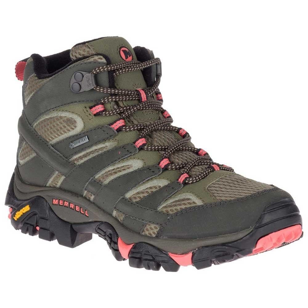 Merrell J41094 Moab 2 Mid Gtx Beluga/Olıve Kadın Outdoor Bot