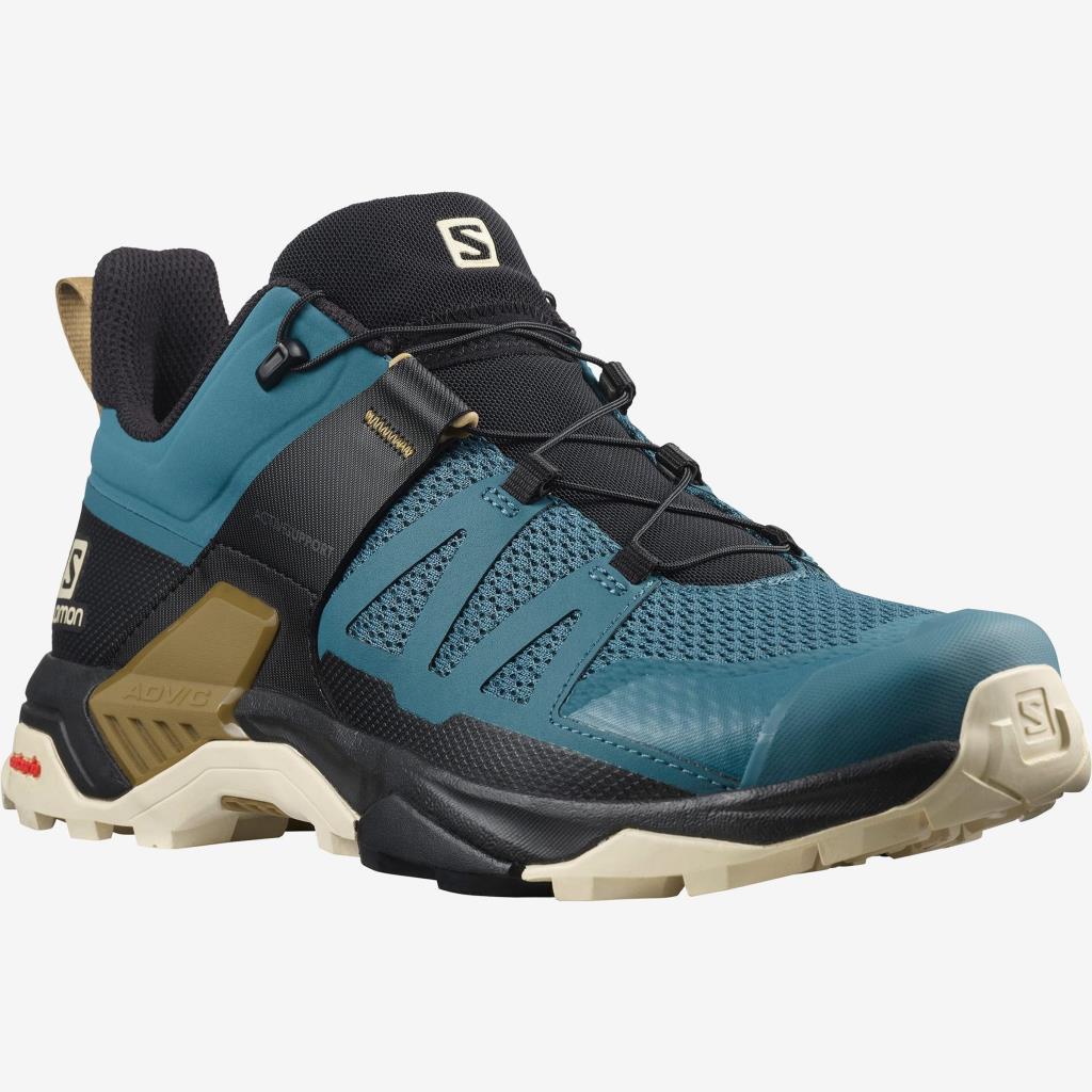 Salomon 414530 X Ultra 4 Mallard Blue/Bleached Sand/Bronze Erkek Outdoor Ayakkabı