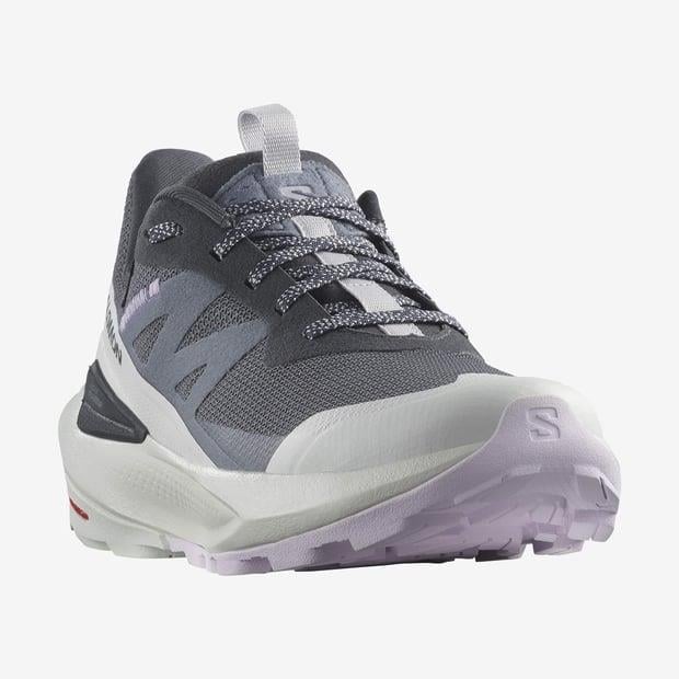 Salomon 475265 Elixir Activ GTX W India Ink/Glacier Gray/Orchid Petal Kadın Outdoor Ayakkabı