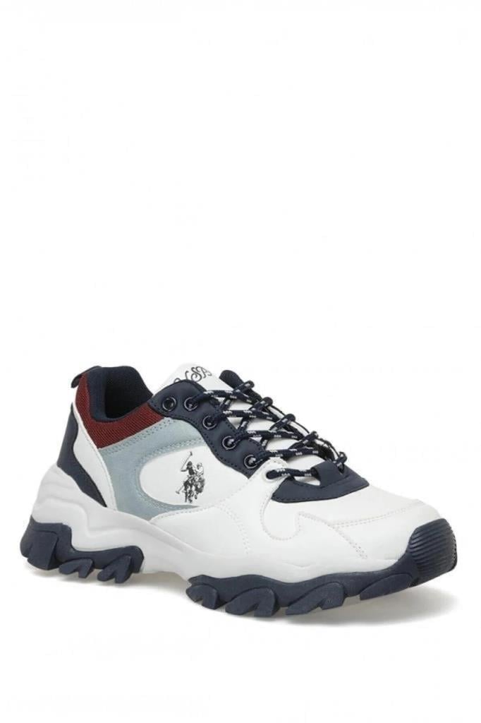 U.S.Polo Assn. Tracky 2PR 101172499 Whıte-Blue Kadın Spor Ayakkabı