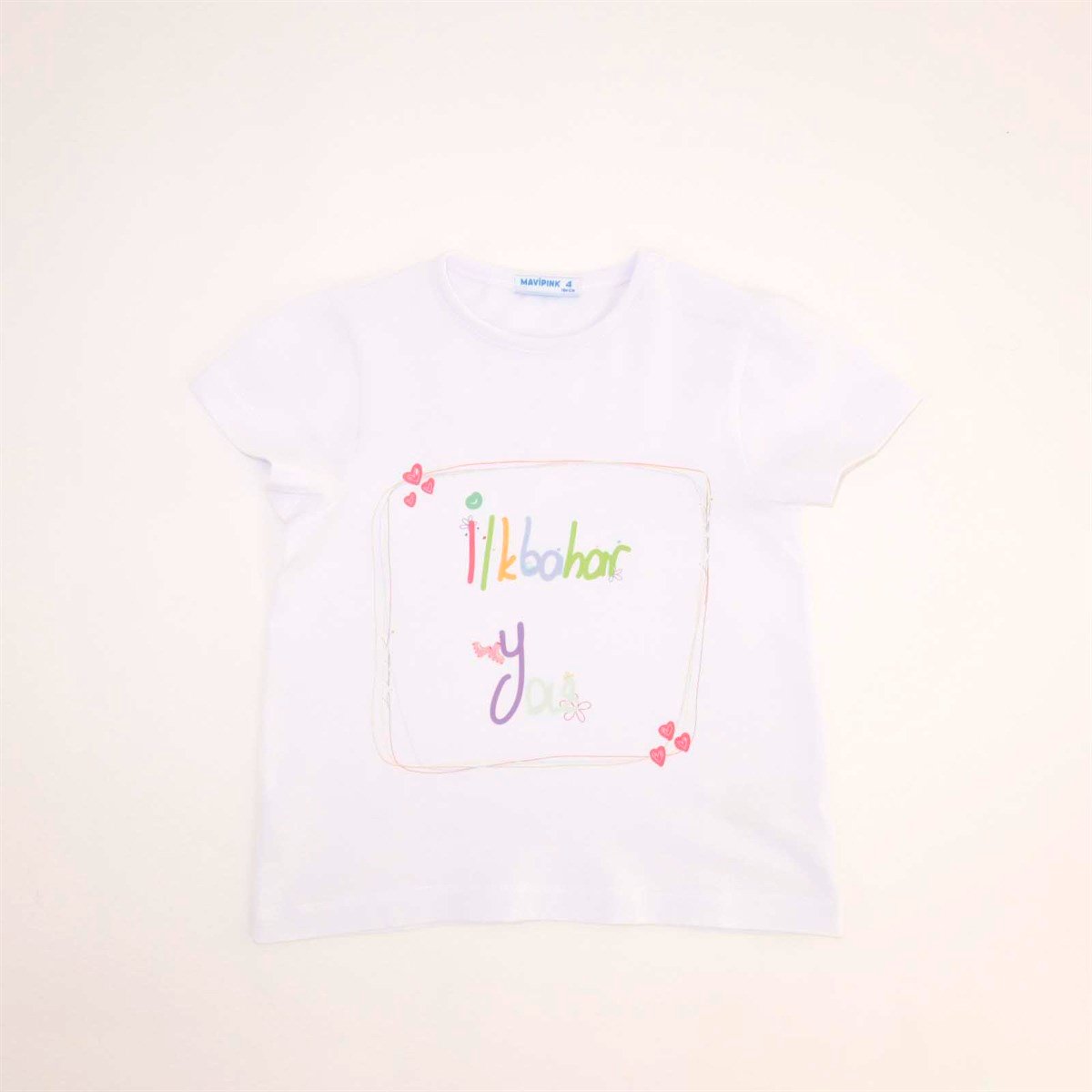 İlkbahar Yaz Short Sleeve T-Shirt White
