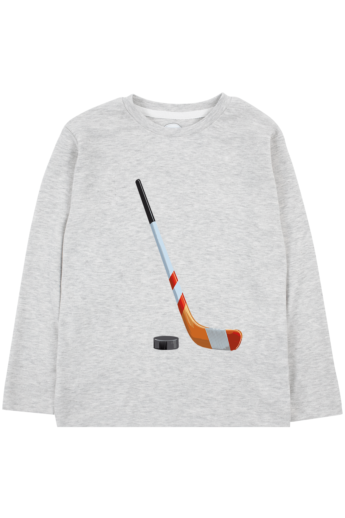 241040011 Erkek Çocuk Hockey Uzun Kol T-Shirt Gri