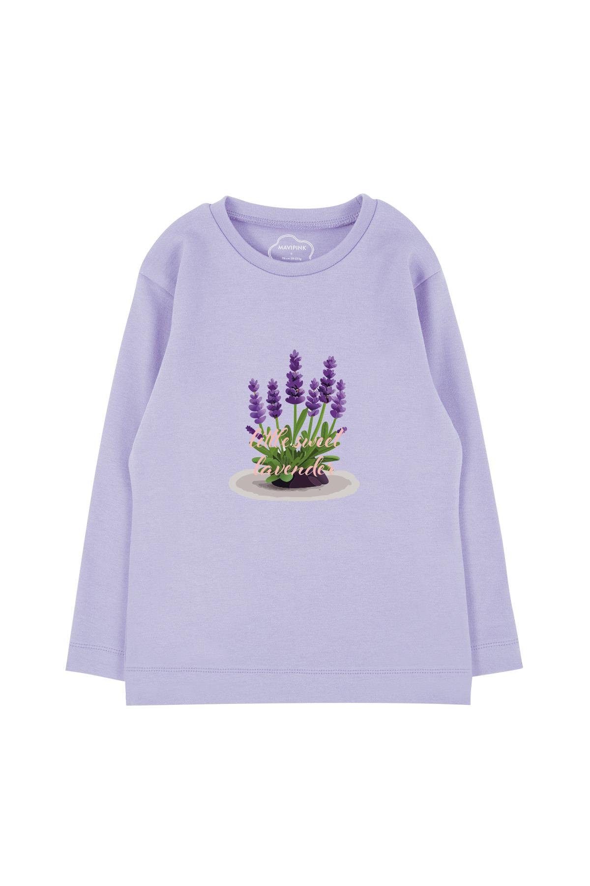 Lavender Long Sleeve T-Shirt Lilac