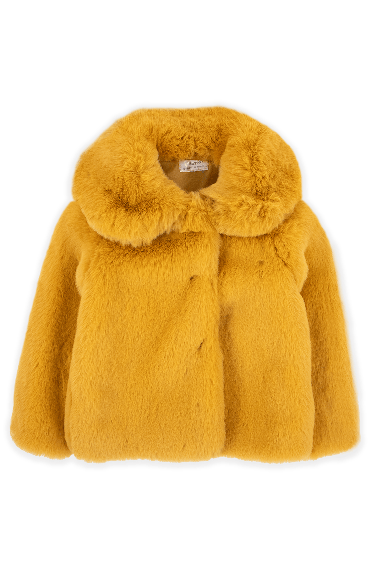 Mavipink 24208005 Kız Çocuk Suni Peluş Hardal Kürk 