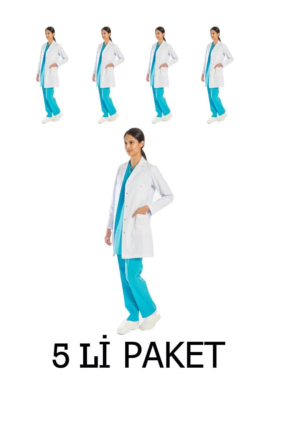Doktor Önlüğü Orta Boy (5 li Paket)