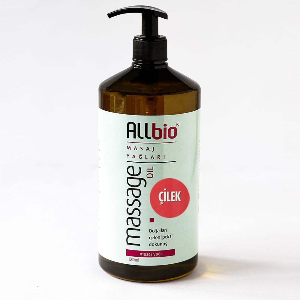 Allbio - Masaj Yağı - Çilek (1 litre)