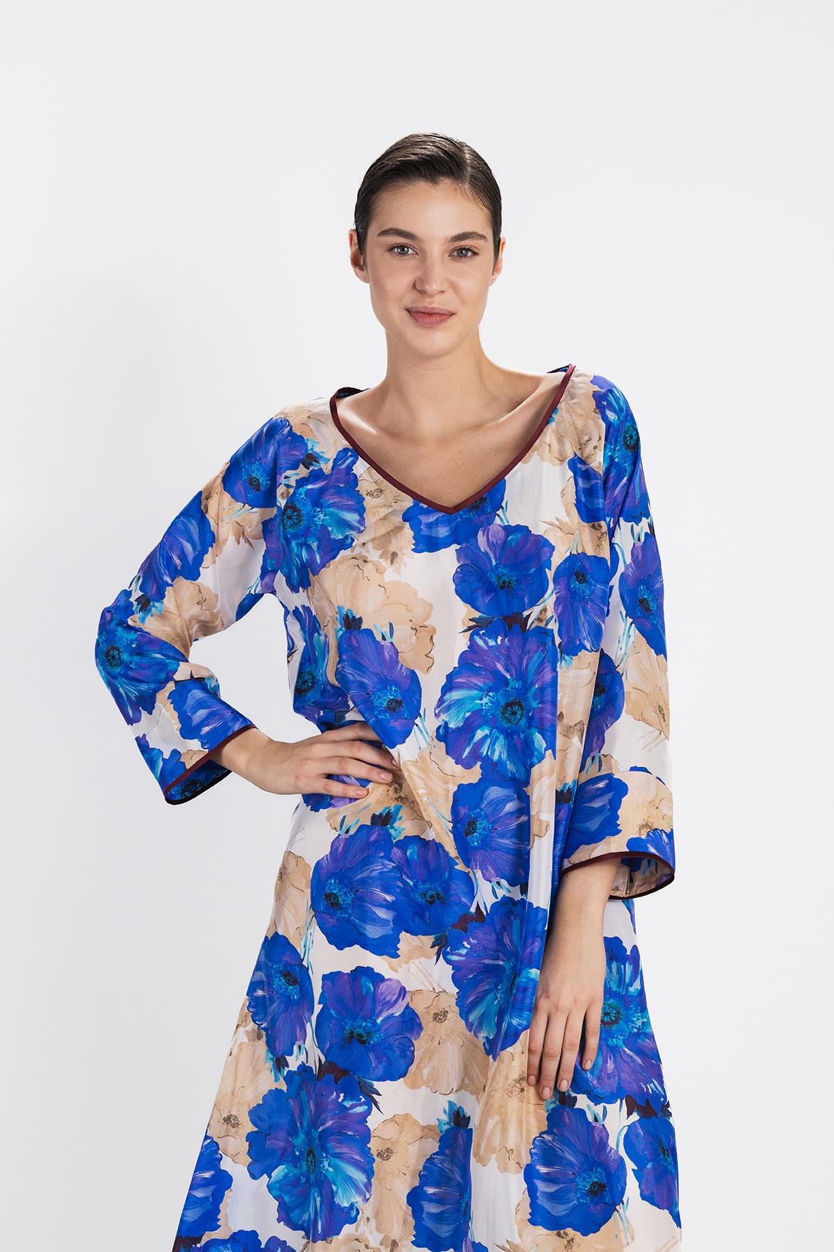 Hawaii Silk Long Dress