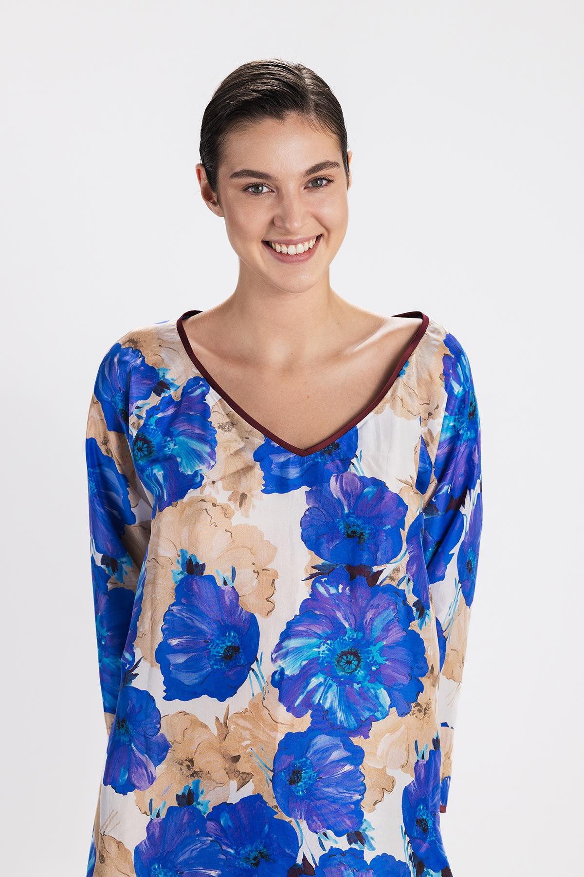 Hawaii Silk Long Dress