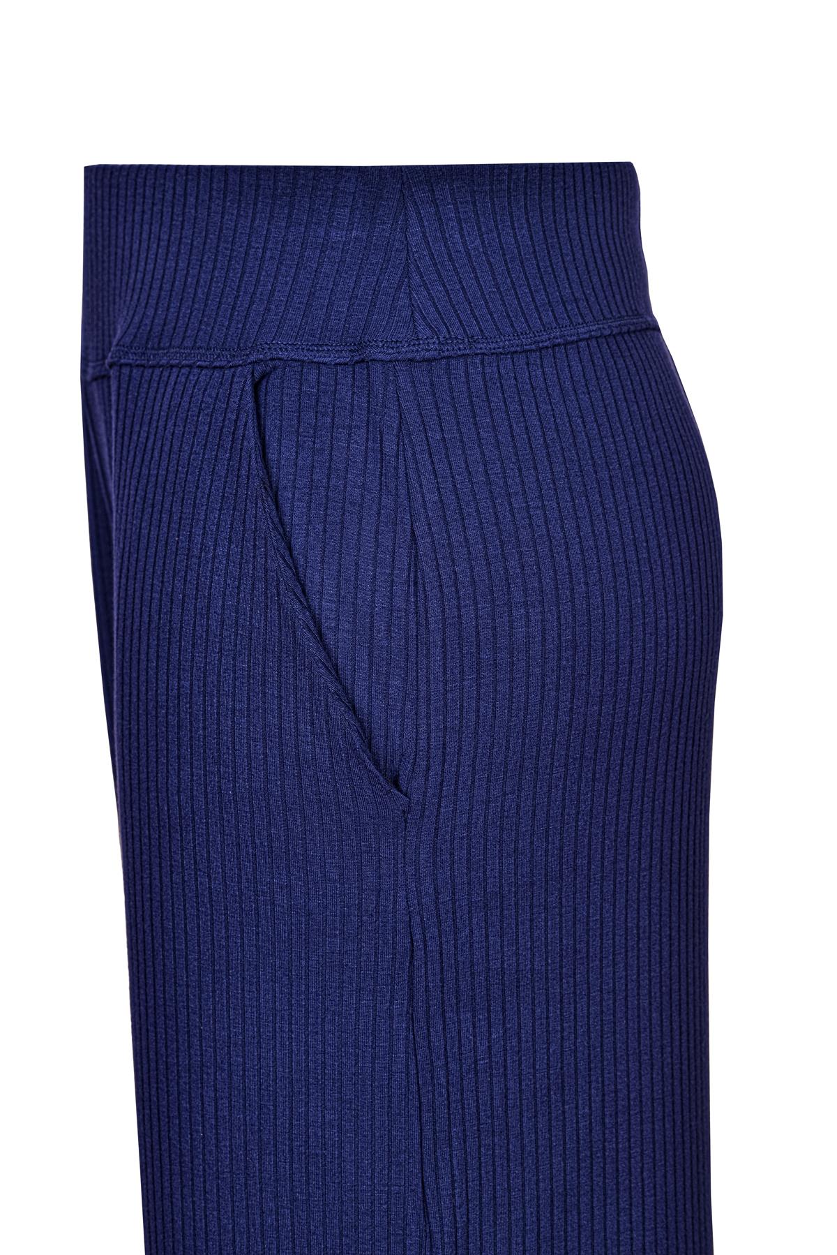 ULTRA COMFORT GENİŞ PAÇA PANTOLON LACİVERT