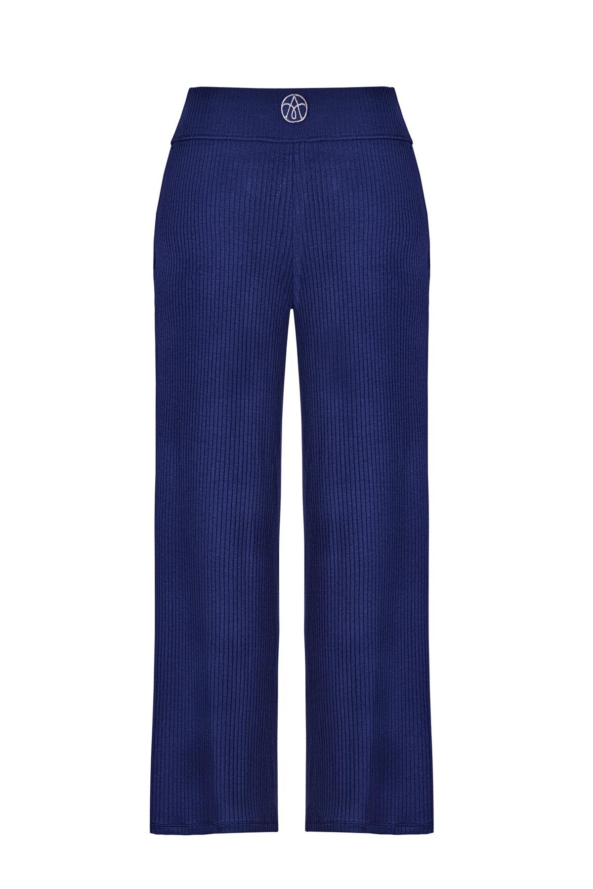 ULTRA COMFORT GENİŞ PAÇA PANTOLON LACİVERT