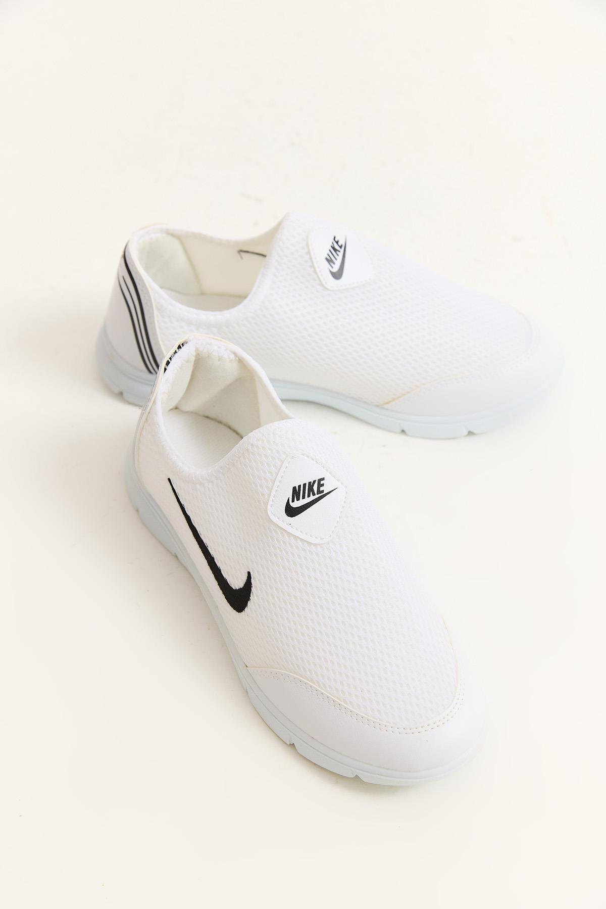 Bağcıksız Model Comfort  Spor Ayakkabı Beyaz
