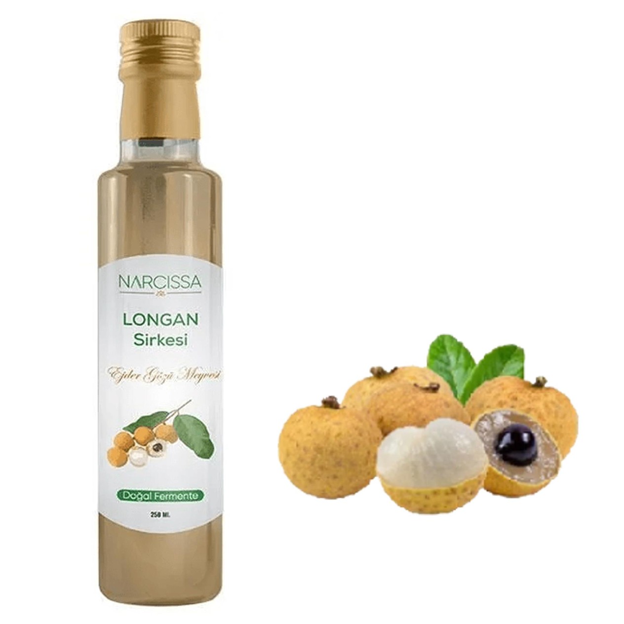 Doğal Fermente Longan Sirkesi 250 ml Narcıssa