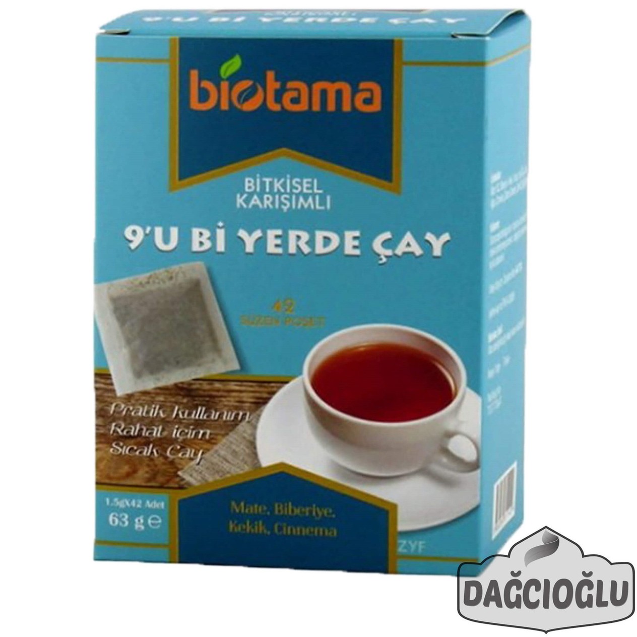 Dokuzu Bir Yerde Bitkisel Çay 63 gr 42 Adet Biotama