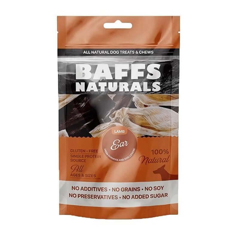 Baffs Natural Ear Kuzu Kulağı Köpek Ödülü 100 Gr, Köpek Atıştırmalıkları, Baffs