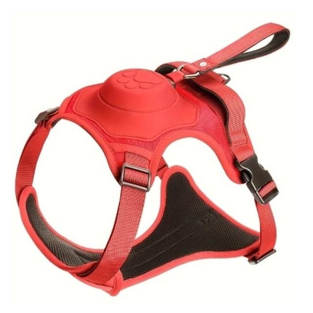 Buddy&Co Otomatik Gezdirmeli Göğüs Tasması Kırmızı Medium, Köpek Göğüs Tasması, Buddy&Co