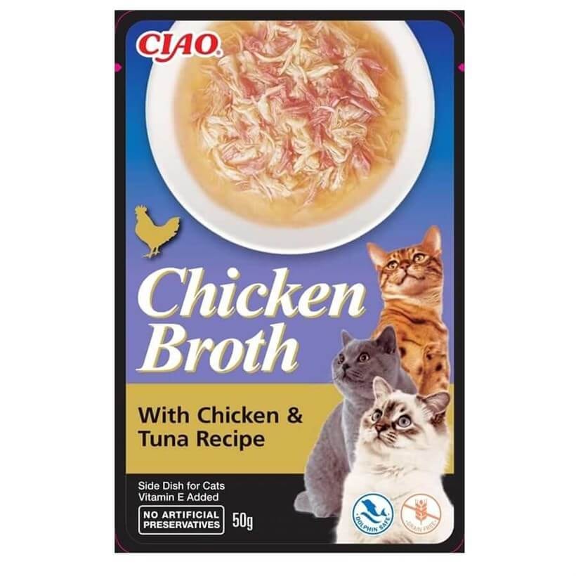 Chicken Broth Tavuk Sulu ve Ton Balıklı Kedi Çorbası 50 Gr