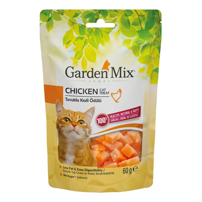Garden Mix Tavuklu Kedi Ödülü 60 Gr, Kedi Ödül Maması, GardenMix