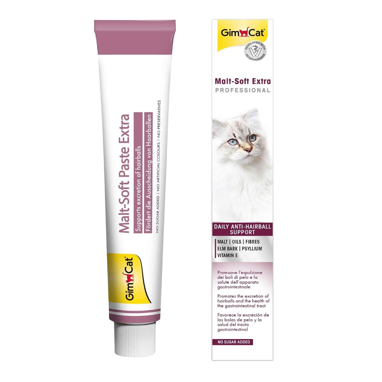 GimCat Kediler İçin Malt Soft-Extra Pasta 100 Gr, Vitamin ve Ek Besinler, GimCat