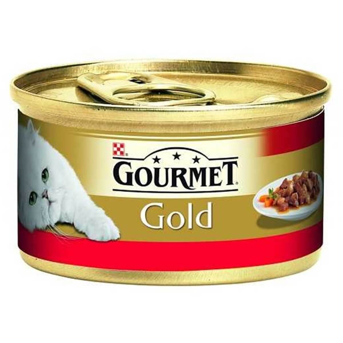 Gourmet Gold Sığır Etli ve Tavuklu Kedi Konserve Maması 85 Gr