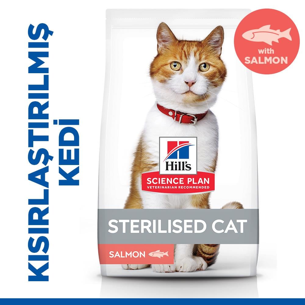 Hills Sterilised Somon Kısır Kedi Maması 10 Kg, Kısırlaştırılmış Kedi Maması, Hills