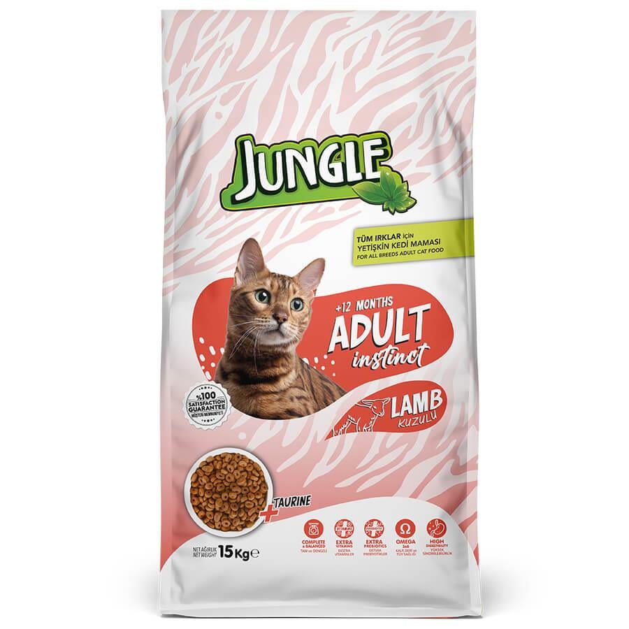 Jungle Kuzulu Yetişkin Kedi Maması 15 kg, Yetişkin Kedi Maması, Jungle