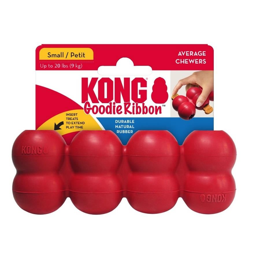 KONG Goodie Ribbon Köpek Oyuncağı Small, Kauçuk Plastik Oyuncaklar, Kong