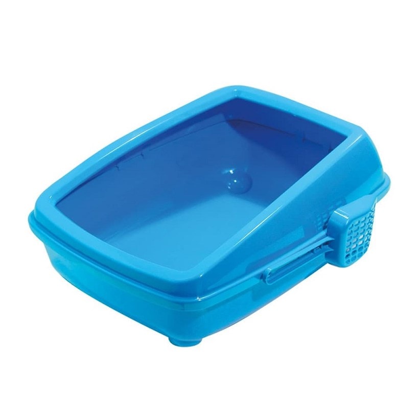 Mio Yüksek Kenarlıklı Açık Tuvaleti 36x50x15-20 Cm Mavi, KATEGORİSİZ, Mio