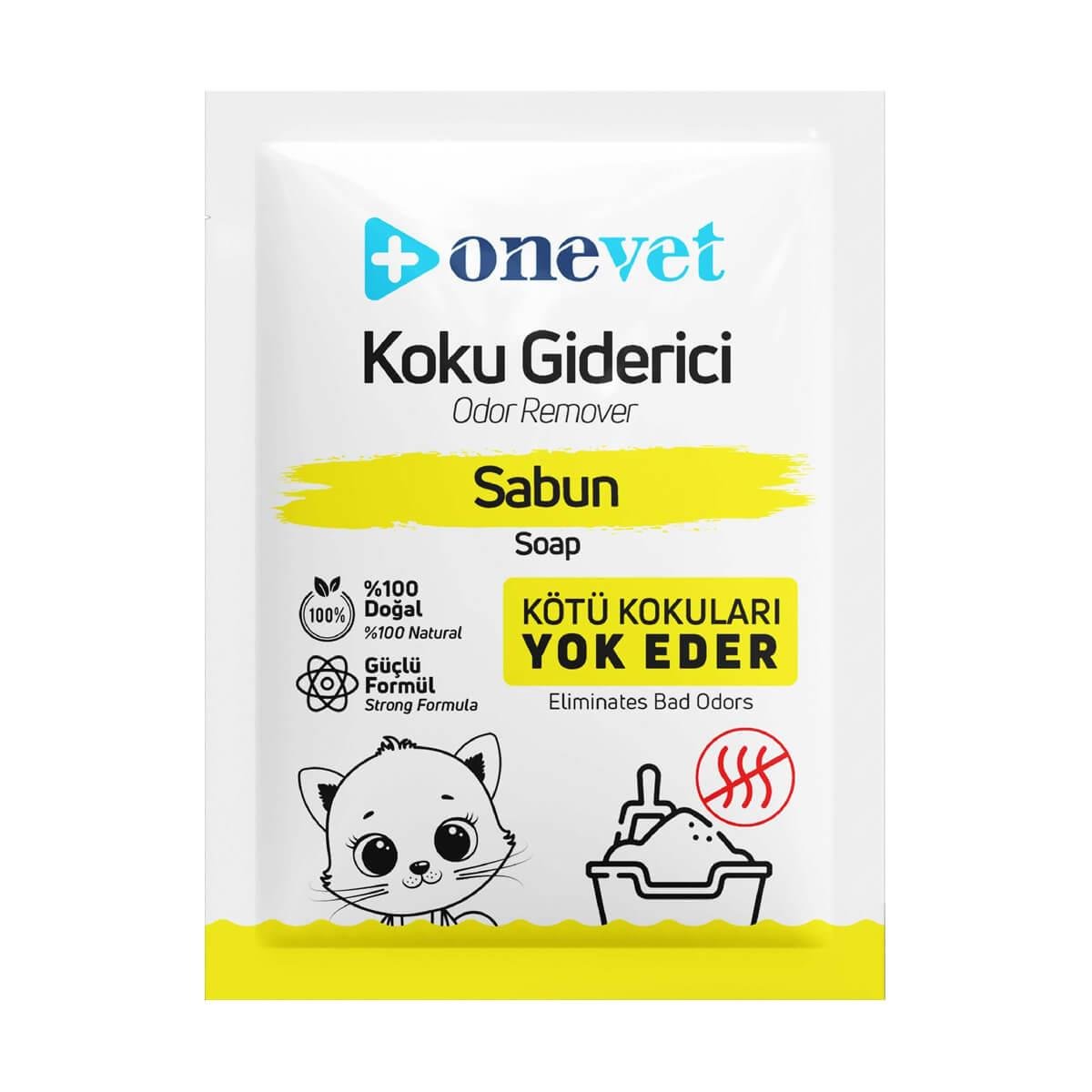 OneVet Soap Breeze Kedi Kumu Koku Giderici 25 Gr Sabun Kokulu, Kedi Kumu Koku Giderici, OneVet