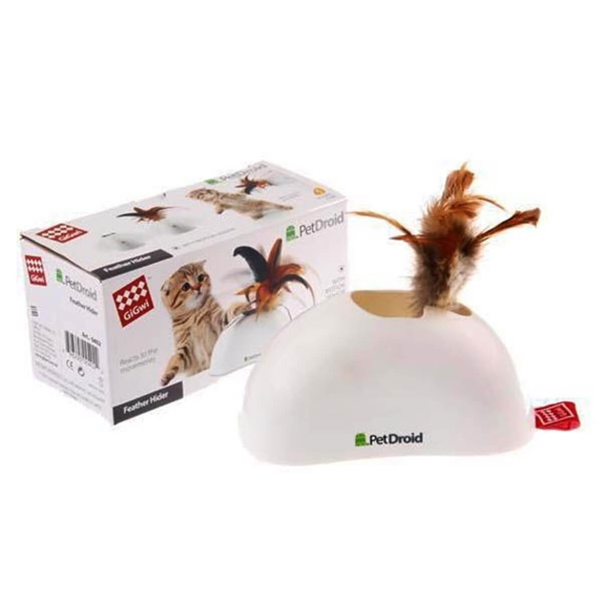 Pet Droid 7022 Hareket Sensörlü Doğal Tüylü Kedi Oyuncağı Kahverengi