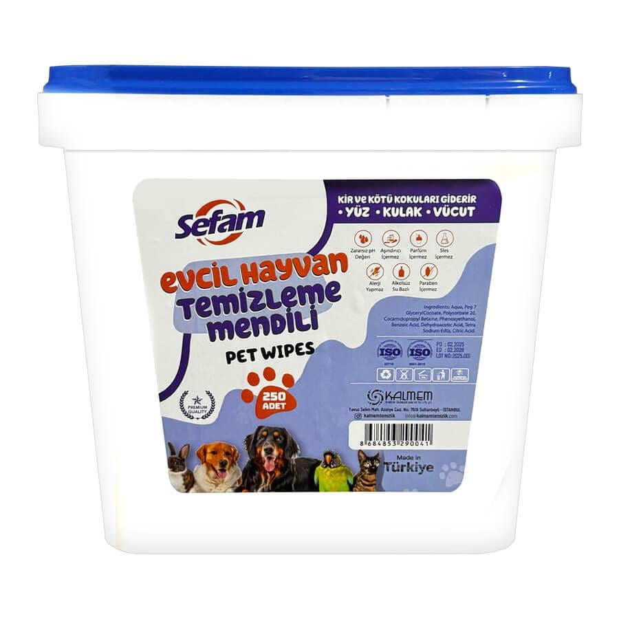 PetCorn Sefam Evcil Hayvan Temizleme Mendili 250 Ad, KATEGORİSİZ, Pet Corn