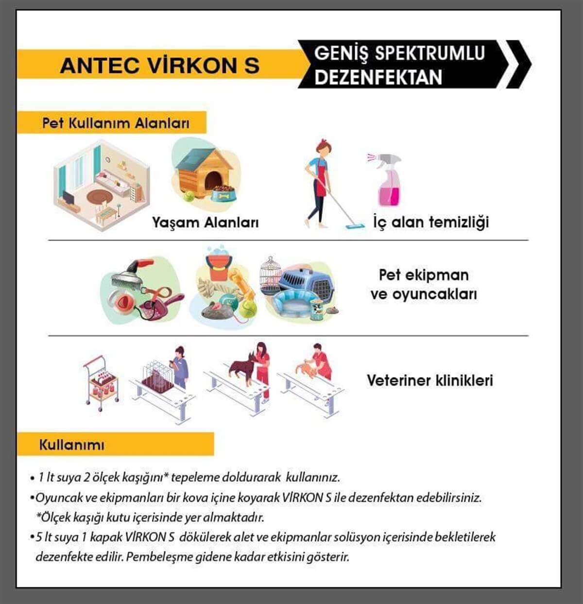 Profarm Virkon S Genel Temizlik Dezenfektanı 50gr