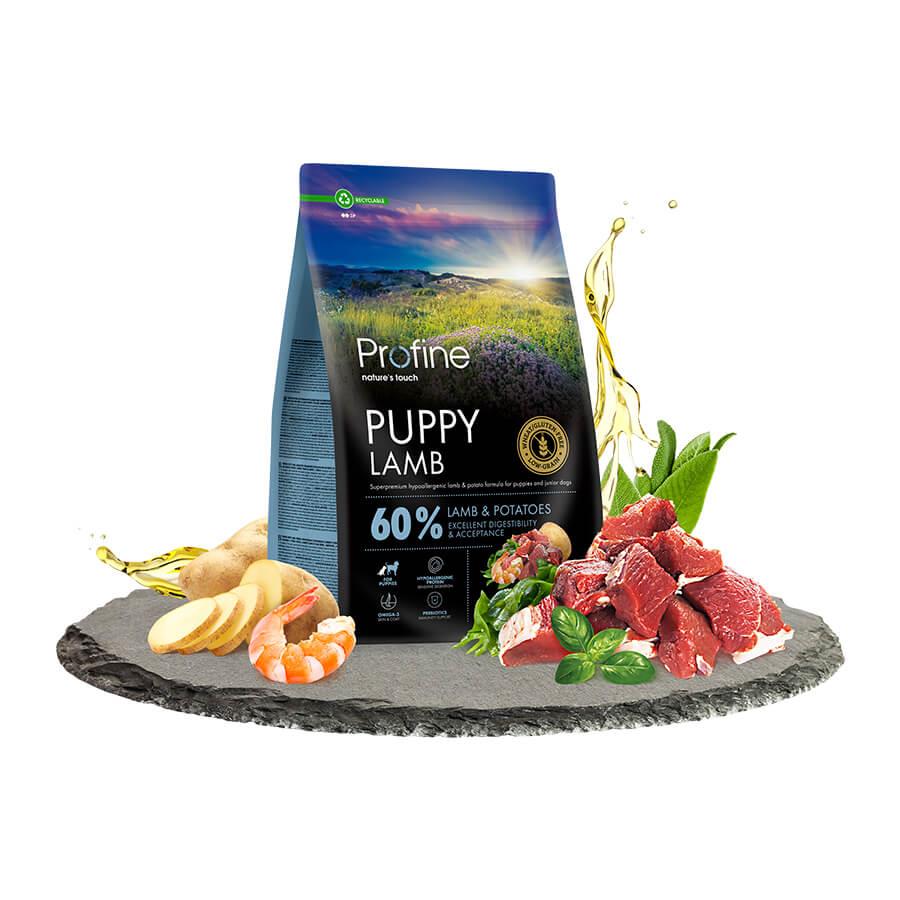 Profine Yavru Köpekler için Glutensiz Kuzulu Mama 3 kg, Yavru Köpek Maması, Profine
