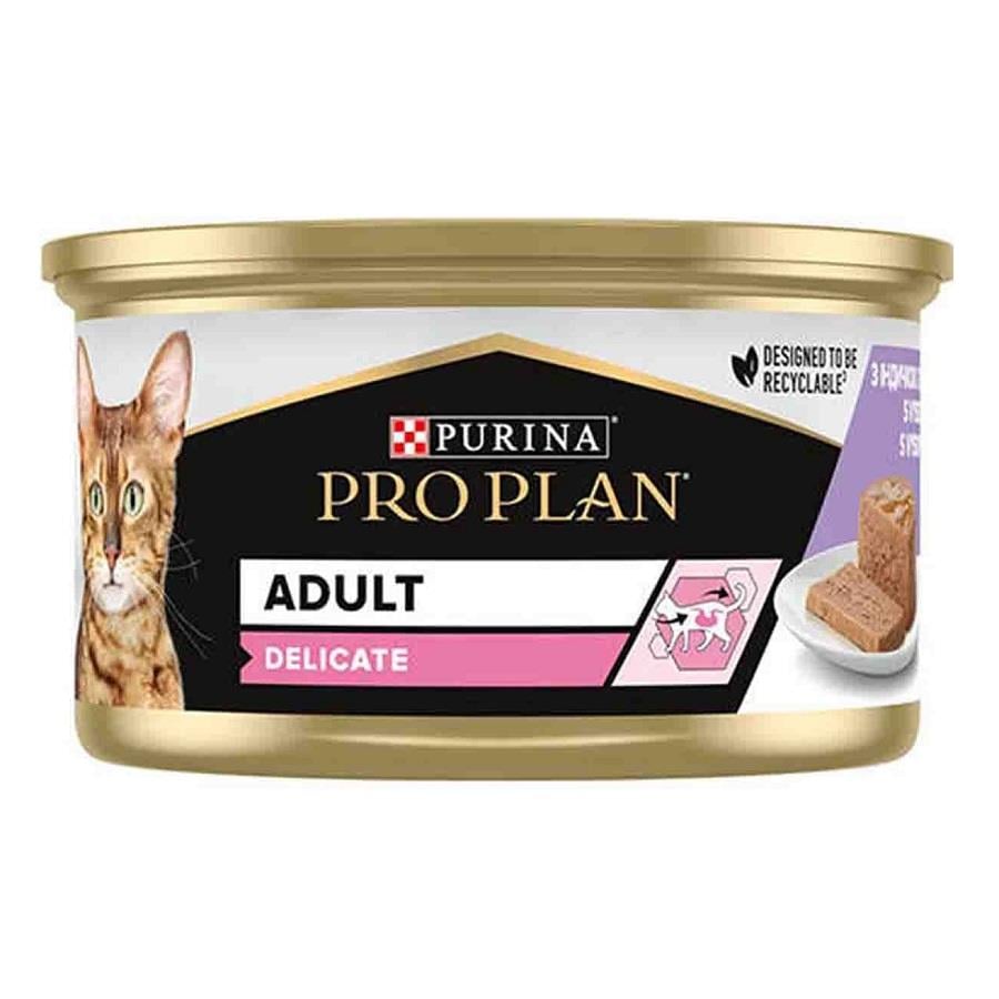 ProPlan Delicate Hindili Kedi Konservesi 85 gr, Yetişkin Kedi Yaş Mama, Proplan