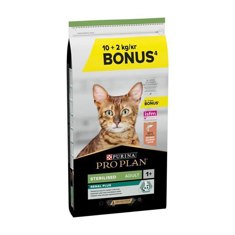 Proplan Sterilised Somonlu Yetişkin Kuru Kedi Maması 10+2 Kg, Kısırlaştırılmış Kedi Maması, Proplan