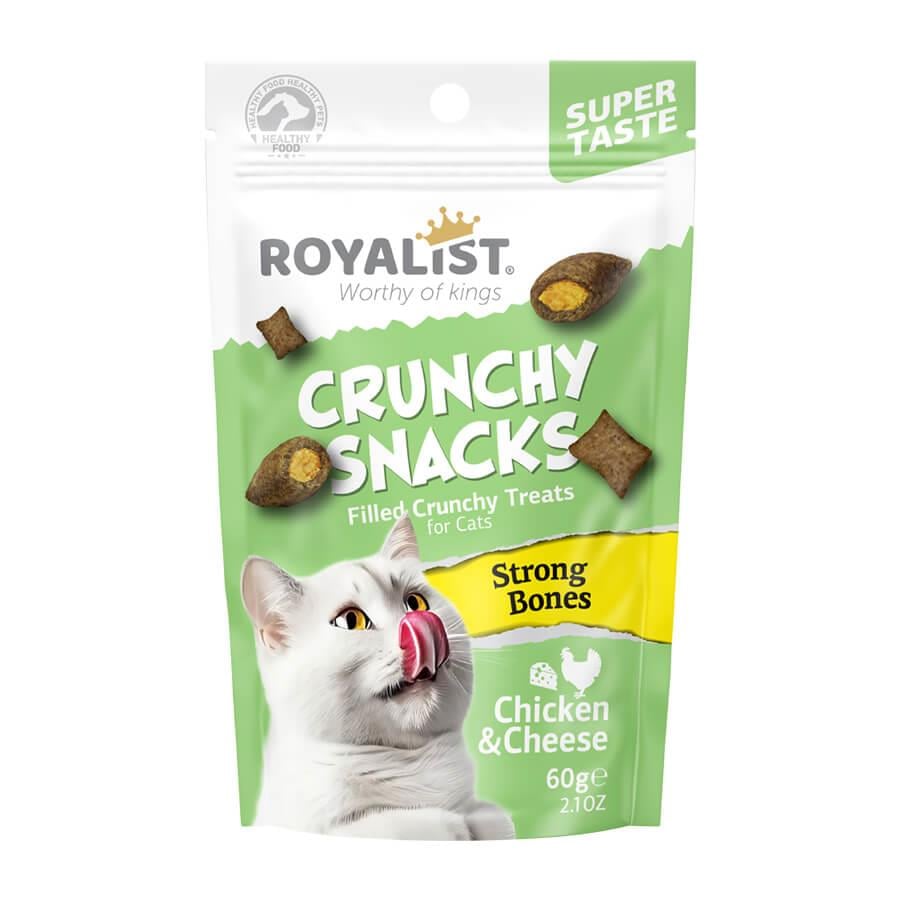 Royalist Crunchy Snacks Chicken Cheese  Kedi Ödül Maması 60 GR, KATEGORİSİZ, Royalist