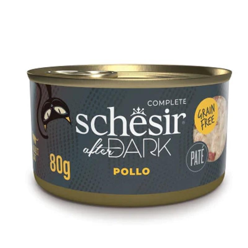 Schesir After Dark Wholefood Tavuklu Kedi Konservesi 80gr, Yetişkin Kedi Yaş Mama, Schesir