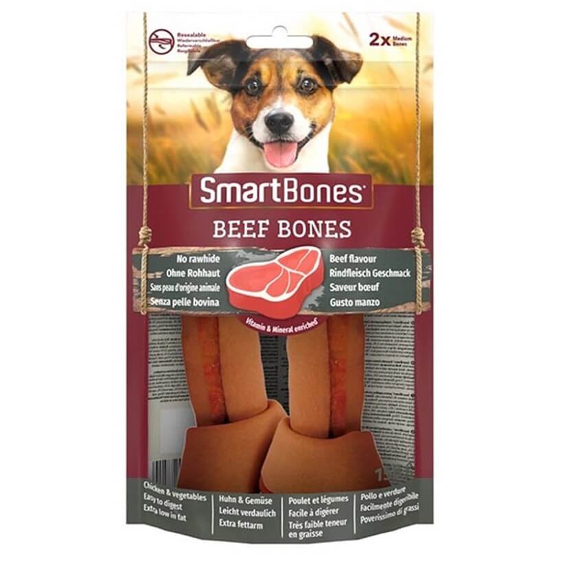 Smart Bones Biftekli Medium Kemik Köpek Ödülü 2li