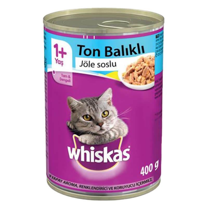 Whiskas Ton Balıklı Yetişkin Kedi Konservesi 400 Gr, Yetişkin Kedi Yaş Mama, Whiskas
