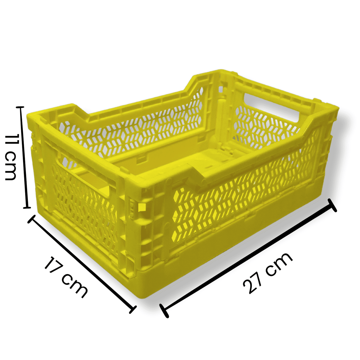 Katlanır Kasa Mini Box Sarı (27x17x11 cm)