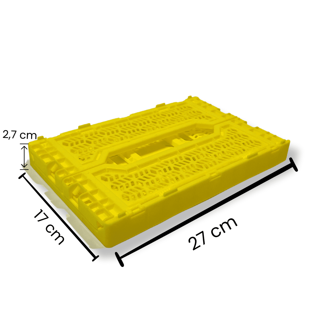 Katlanır Kasa Mini Box Sarı (27x17x11 cm)