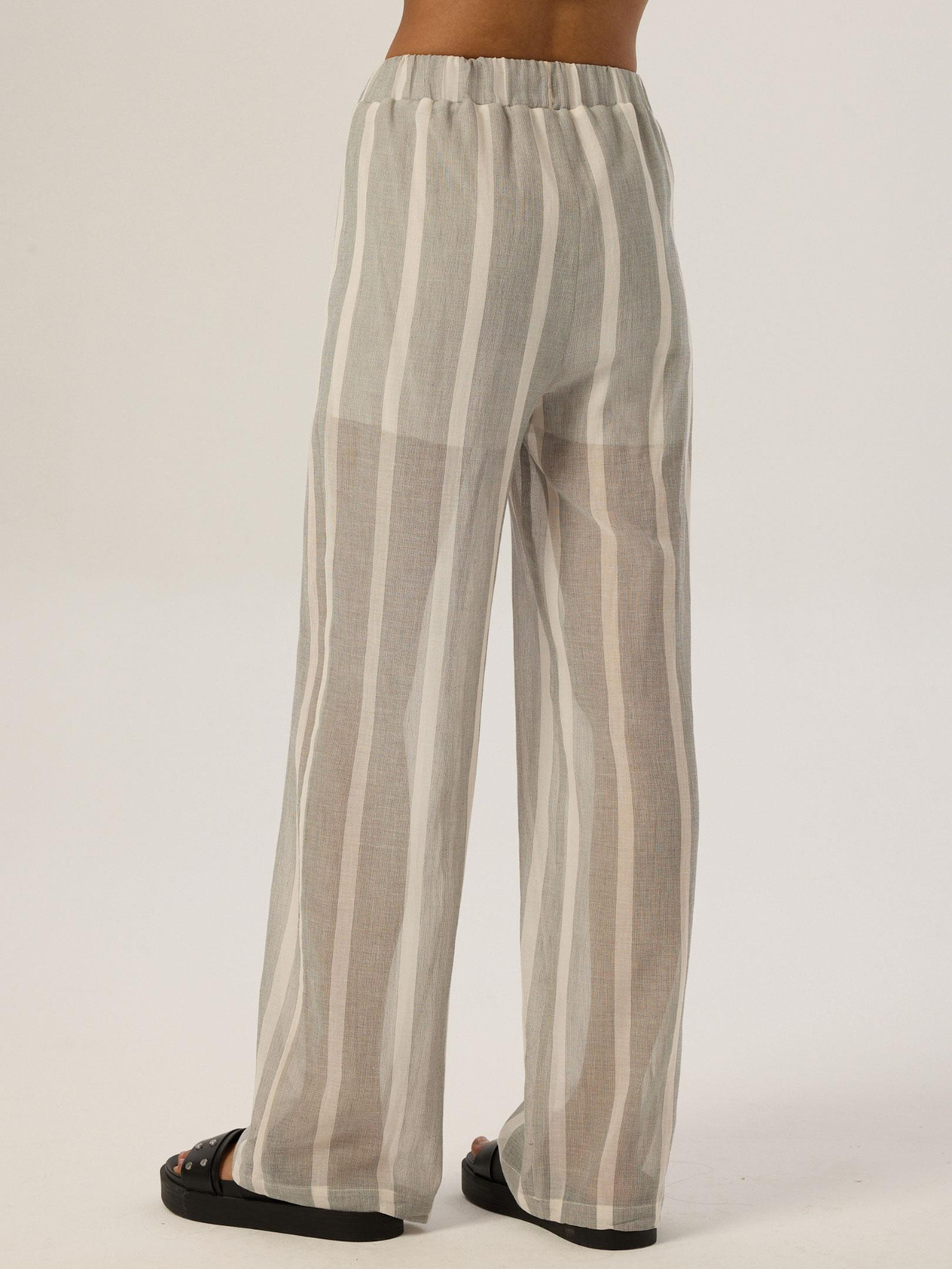 24SS103025 BELİ LASTİKLİ SALAŞ KESİM DÖKÜMLÜ PANTOLON Kategorisiz Modelleri