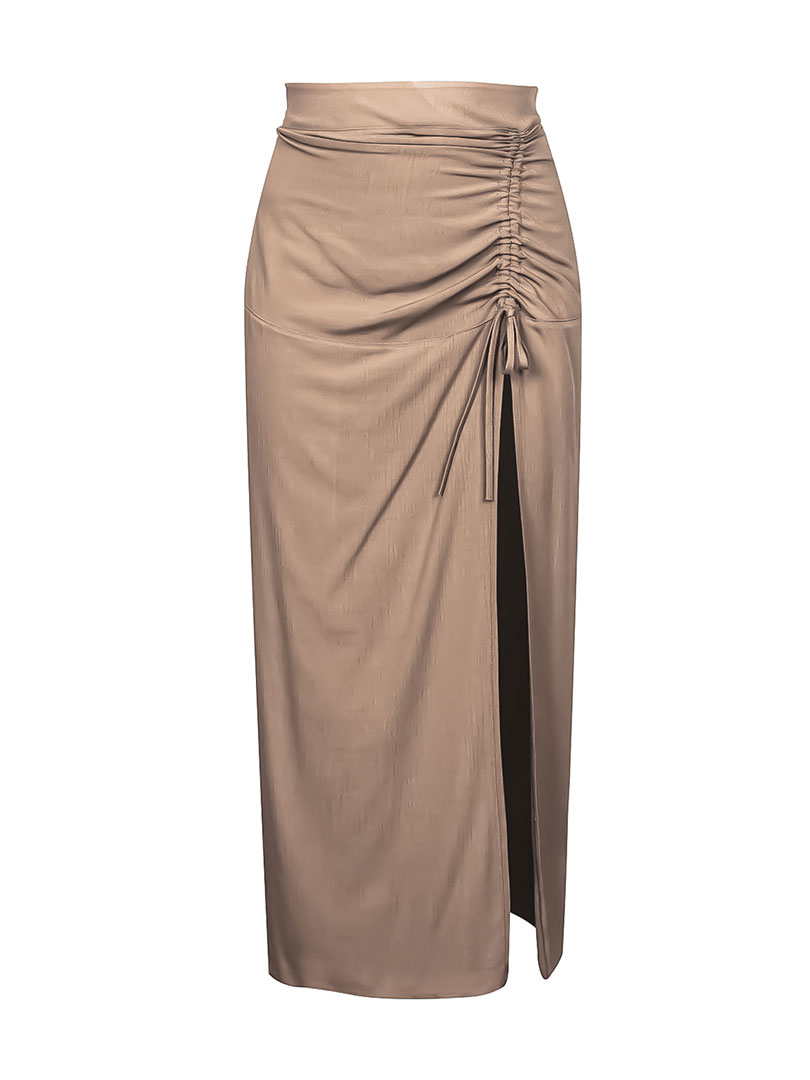 MALVAO Skirt With Adjustable Slit 