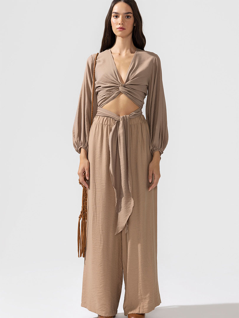 MALVAO Balloon Sleeve Blouse