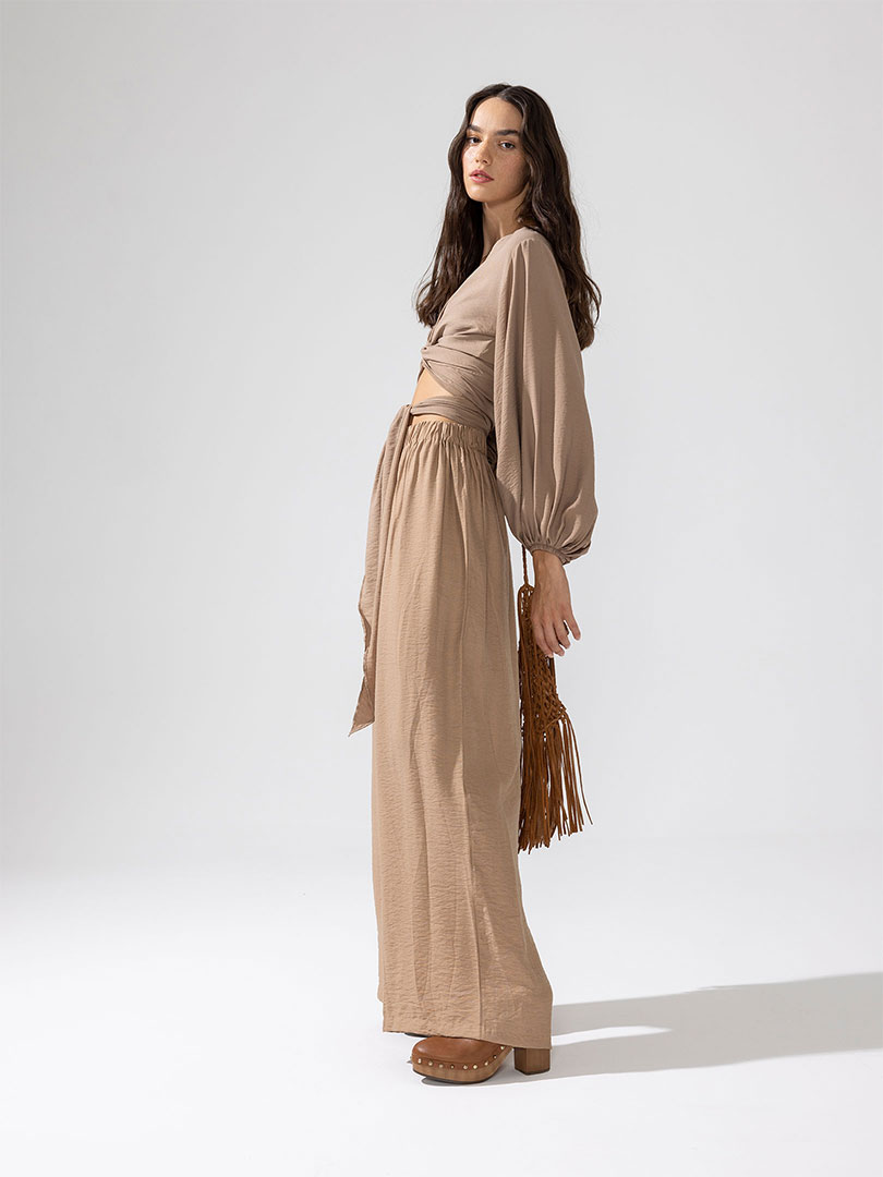 MALVAO Balloon Sleeve Blouse