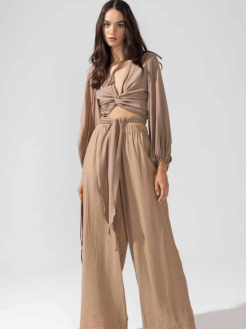MALVAO Balloon Sleeve Blouse