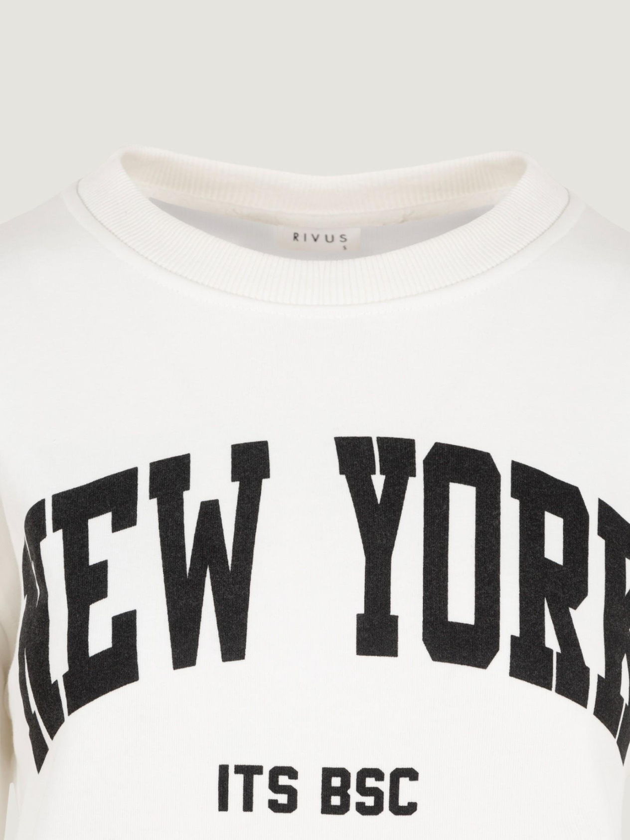 Print Detail Oversized Sweatshirt - White Sweatshirt Modelleri